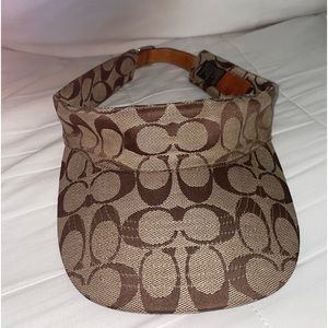 Vintage Coach Signature Adjustable Visor